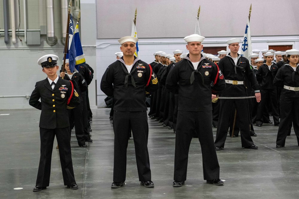 Pass-in-Review at US Navy Recruit Training Command