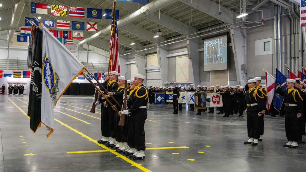 Pass-in-Review at US Navy Recruit Training Command