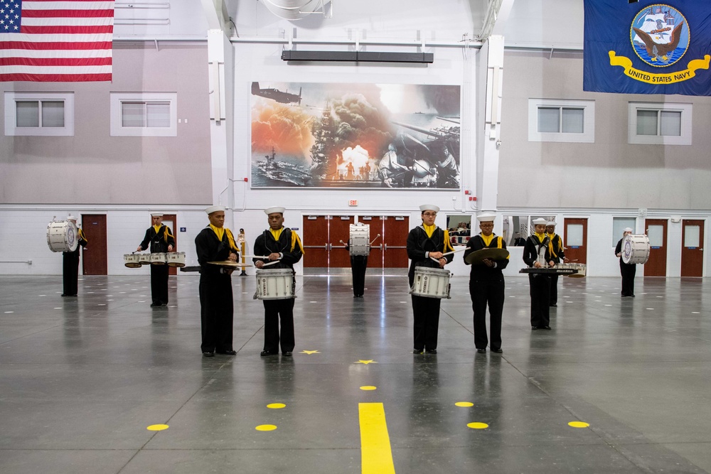 Pass-in-Review at US Navy Recruit Training Command