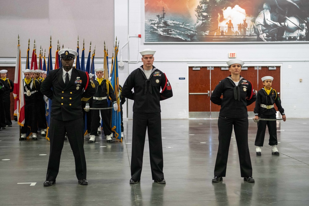 Pass-in-Review at US Navy Recruit Training Command