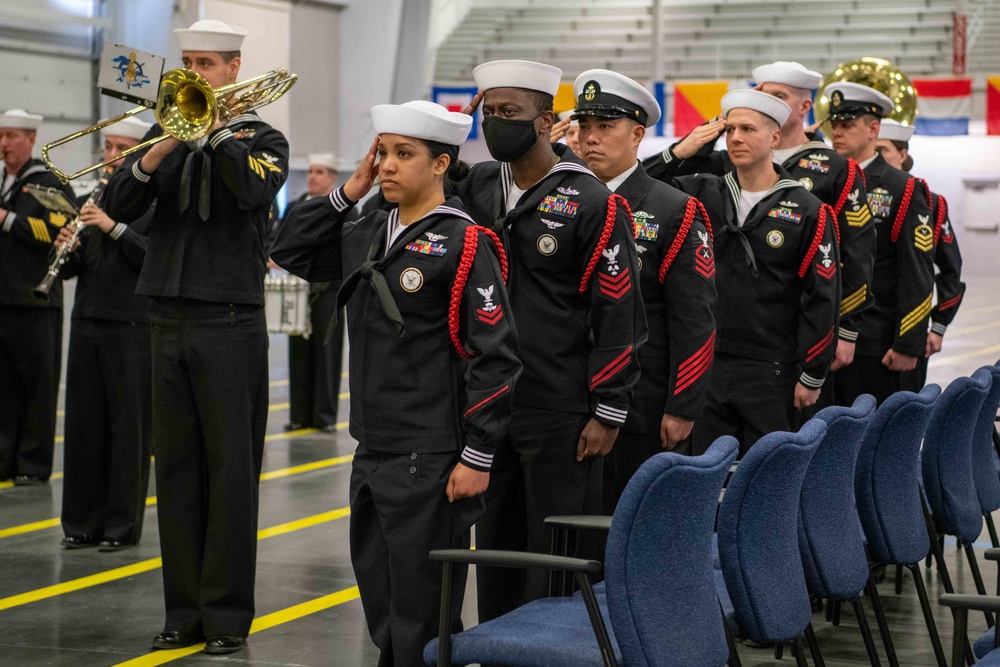 Pass-in-Review at US Navy Recruit Training Command