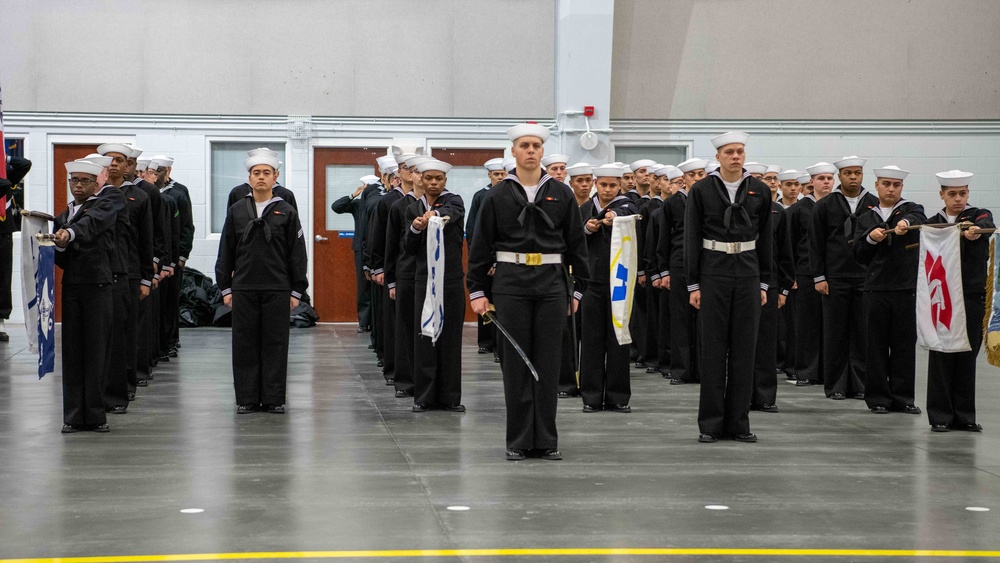 Pass-in-Review at US Navy Recruit Training Command