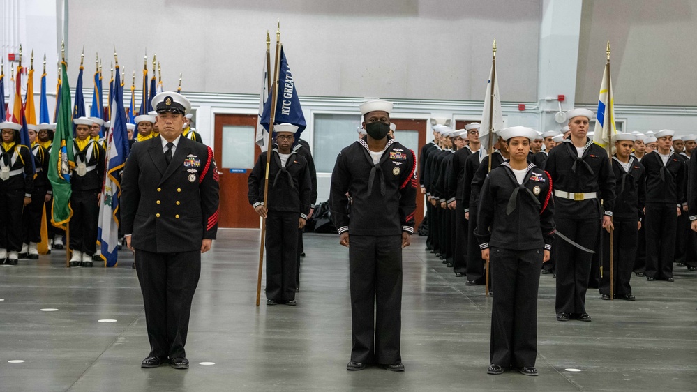 Pass-in-Review at US Navy Recruit Training Command