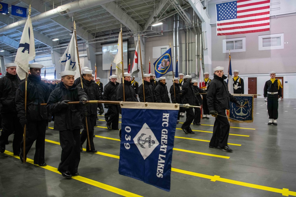 Pass-in-Review at US Navy Recruit Training Command