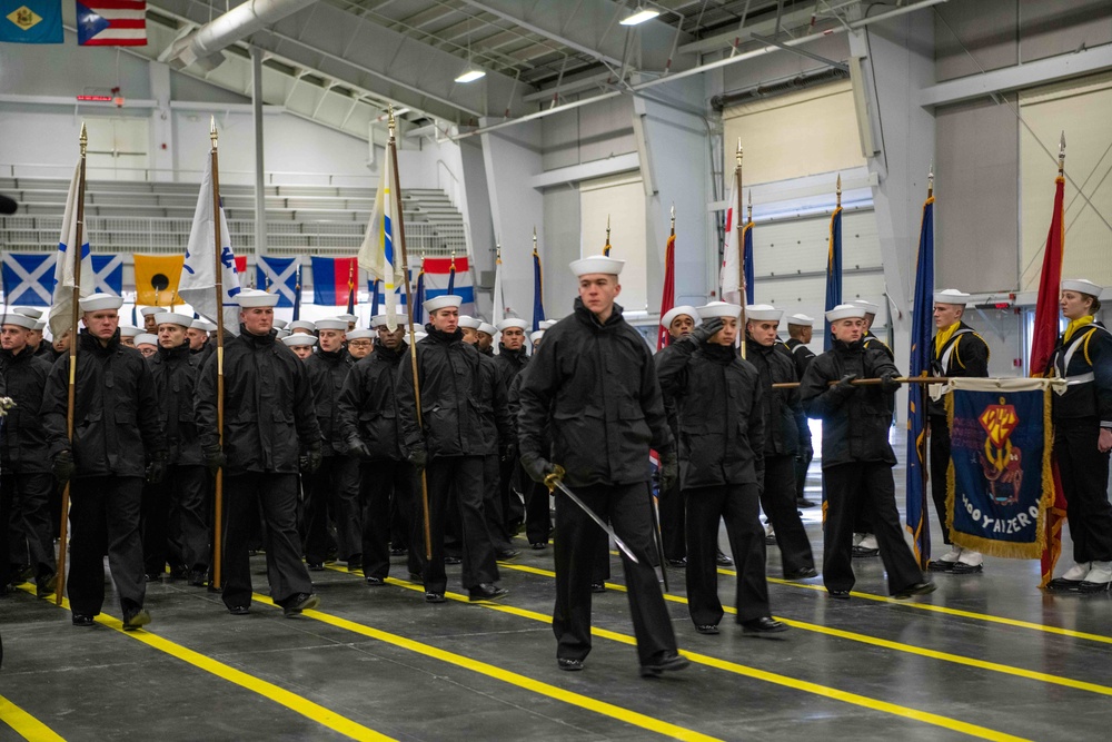 Pass-in-Review at US Navy Recruit Training Command