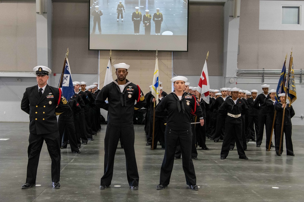 Pass-in-Review at US Navy Recruit Training Command