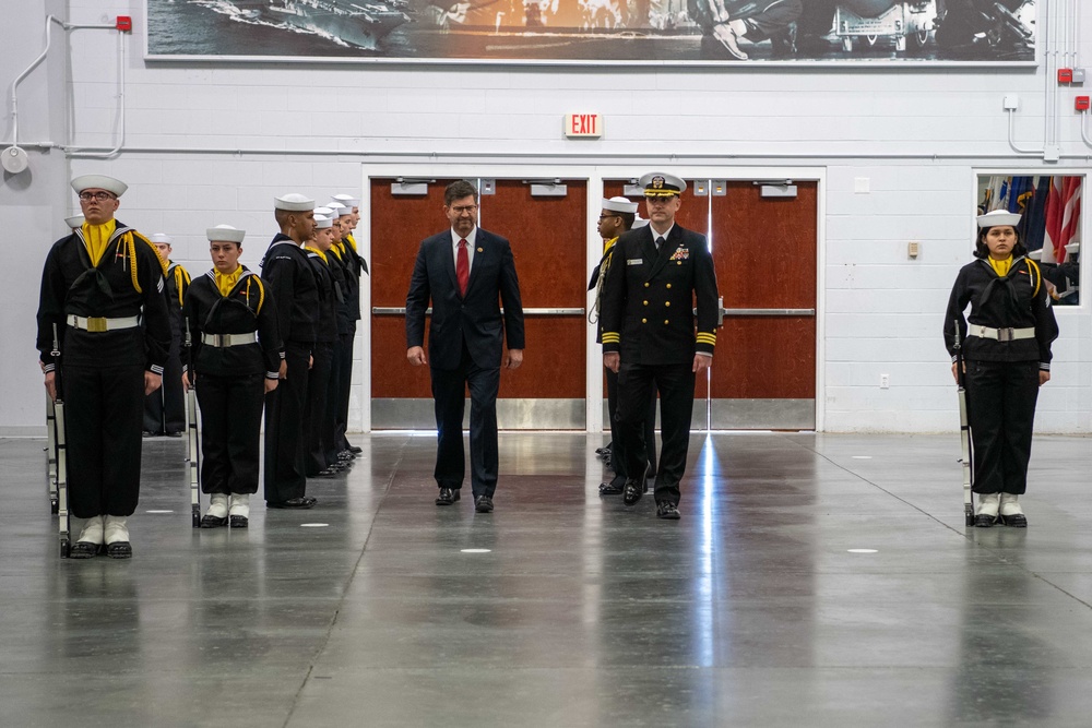 Pass-in-Review at US Navy Recruit Training Command