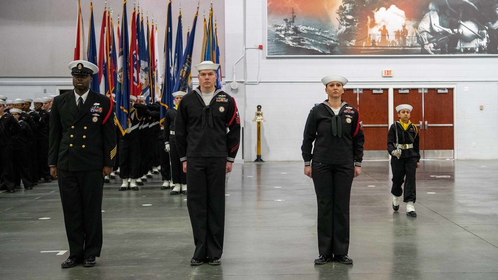 Pass-in-Review at US Navy Recruit Training Command