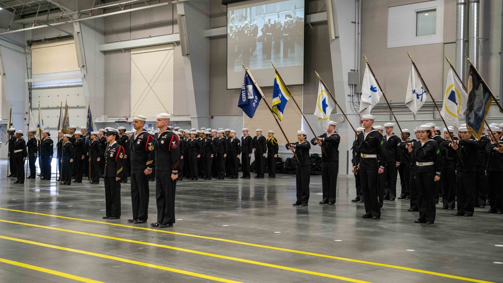 Pass-in-Review at US Navy Recruit Training Command