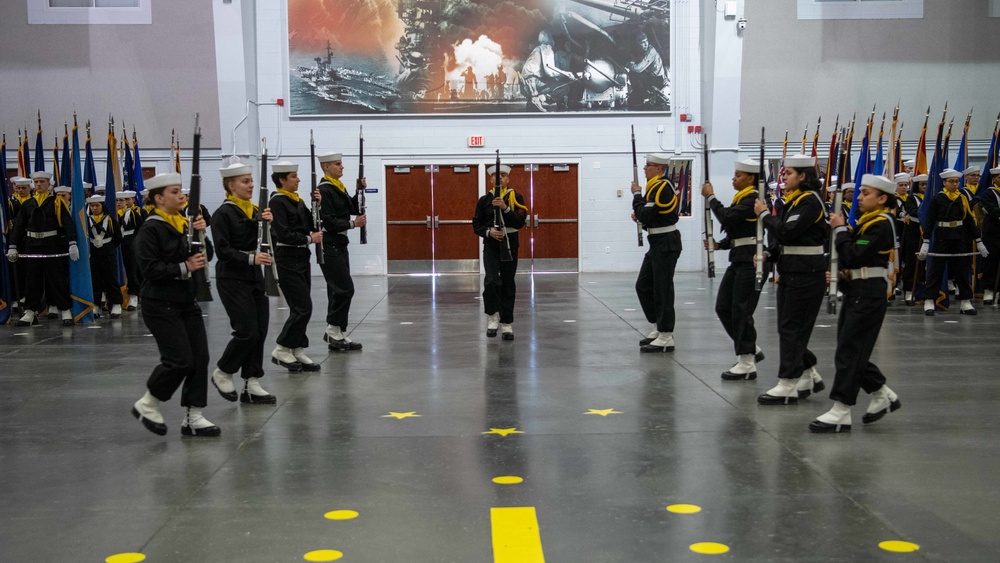 Pass-in-Review at US Navy Recruit Training Command