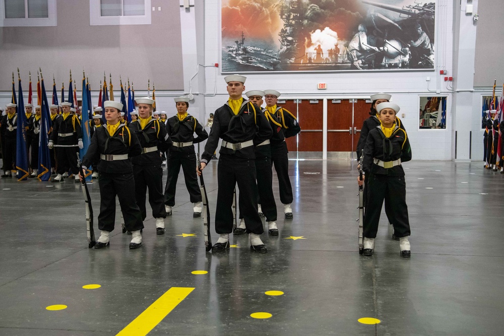 Pass-in-Review at US Navy Recruit Training Command