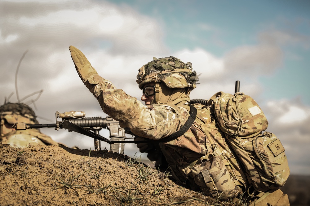 173rd Airborne Brigade train at the Novo Selo Training Site in Bulgaria