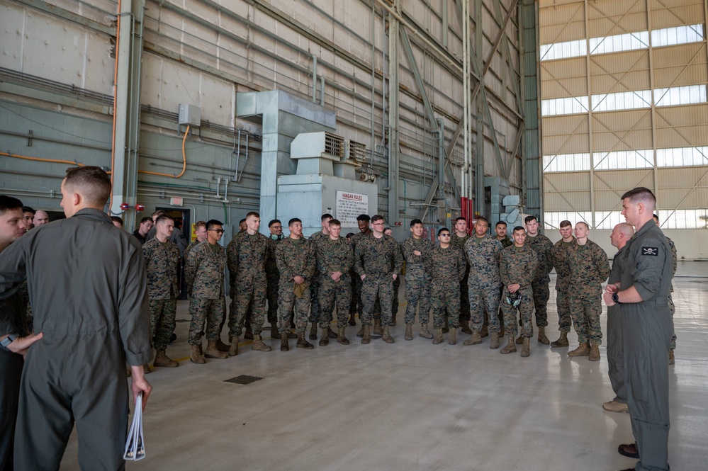 U.S. Marines arrive at Travis AFB