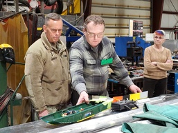 Army SMDC CG visits with high school students and staff in remote Alaska