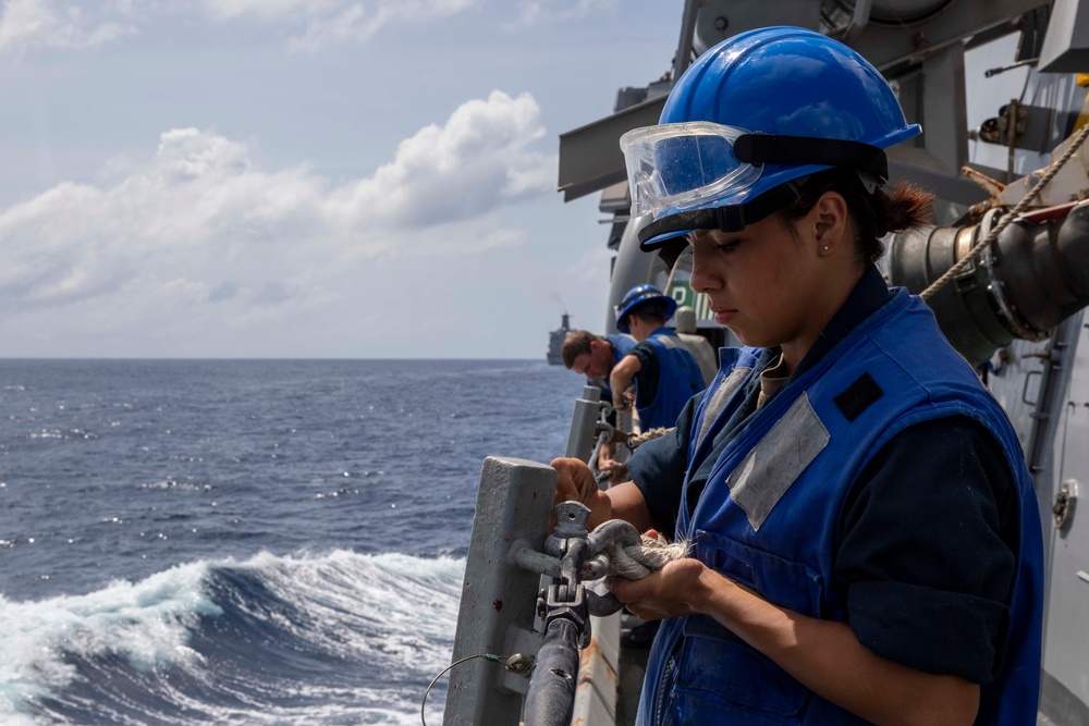 Decatur Replenishment-at-Sea with USNS John Ericsson