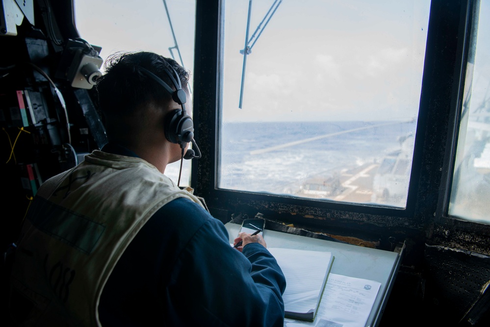 Sailor Prepares For Flight Operations