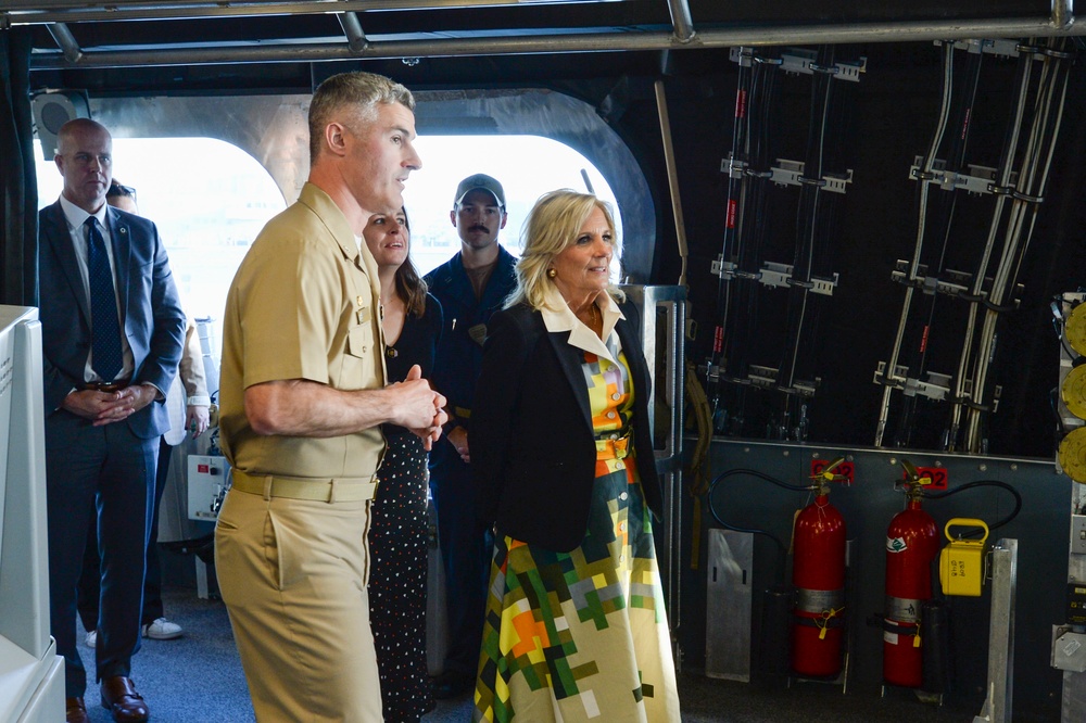 First Lady Dr. Jill Biden Visits USS Gabrielle Giffords (LCS 10) as Ship's Sponsor