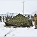 Tent-building among skills Airmen learned during January cold-weather training at Fort McCoy