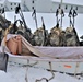 Tent-building among skills Airmen learned during January cold-weather training at Fort McCoy