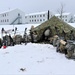 Tent-building among skills Airmen learned during January cold-weather training at Fort McCoy