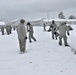 Tent-building among skills Airmen learned during January cold-weather training at Fort McCoy