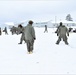 Tent-building among skills Airmen learned during January cold-weather training at Fort McCoy