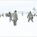 Tent-building among skills Airmen learned during January cold-weather training at Fort McCoy