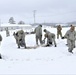 Tent-building among skills Airmen learned during January cold-weather training at Fort McCoy