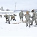 Tent-building among skills Airmen learned during January cold-weather training at Fort McCoy