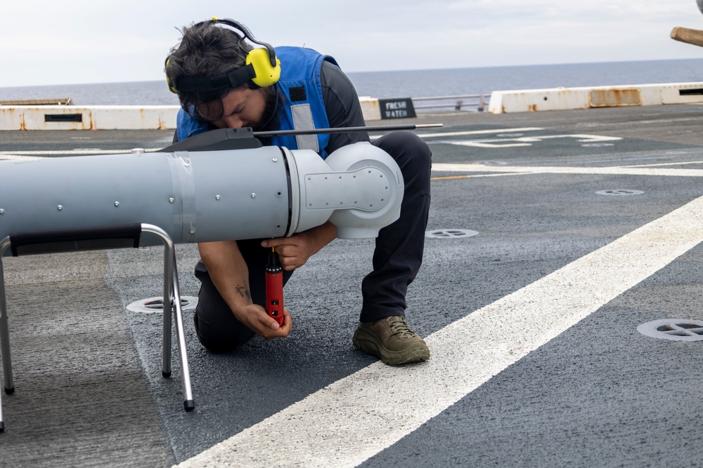 31st MEU flies V-BAT drone