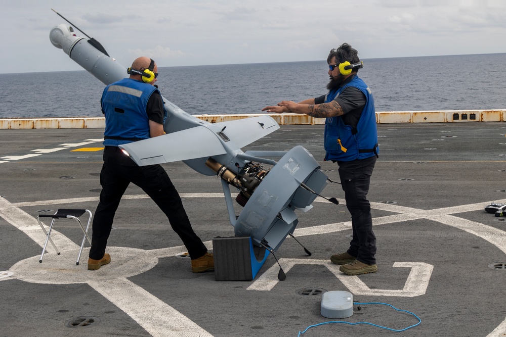 31st MEU flies V-BAT drone