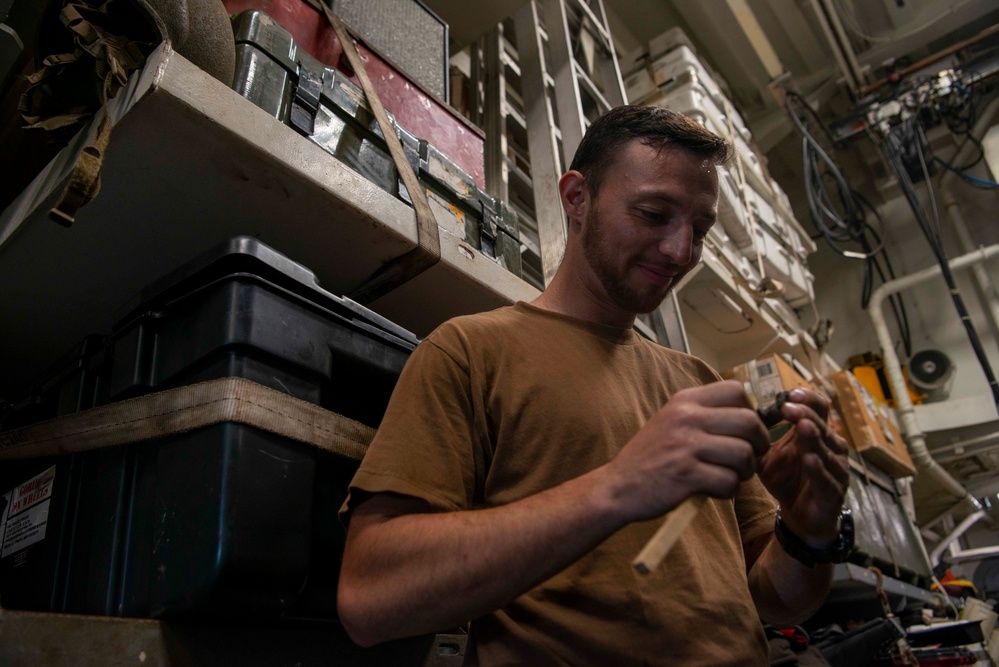 Sailors Performs Maintenance