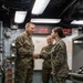 Col. Danner Awards Cpl. Whetzal A Challenge Coin