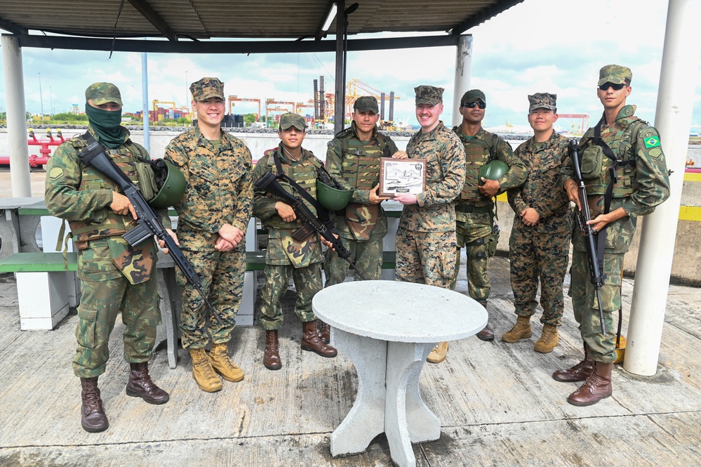 USCGC Stone gets underway from Suape, Brazil