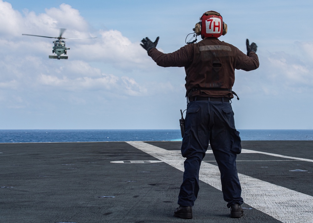 Nimitz Conducts Helicopter Flight Ops