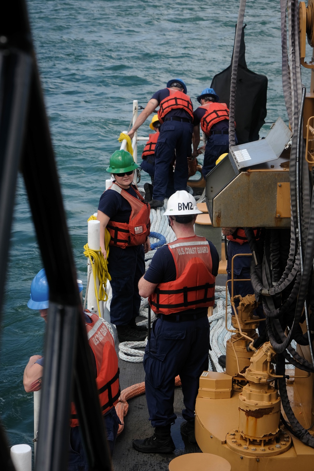 USCGC Stone gets underway from Suape, Brazil