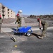 555th Red Horse Squadron demolishes 926th Wing building patio.