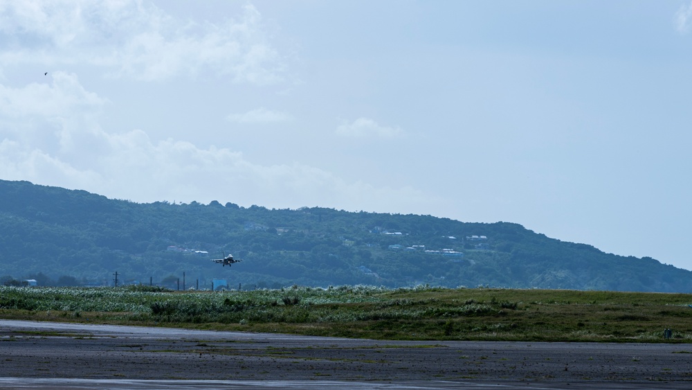 Misawa AB F-16s land in Guam for CN23