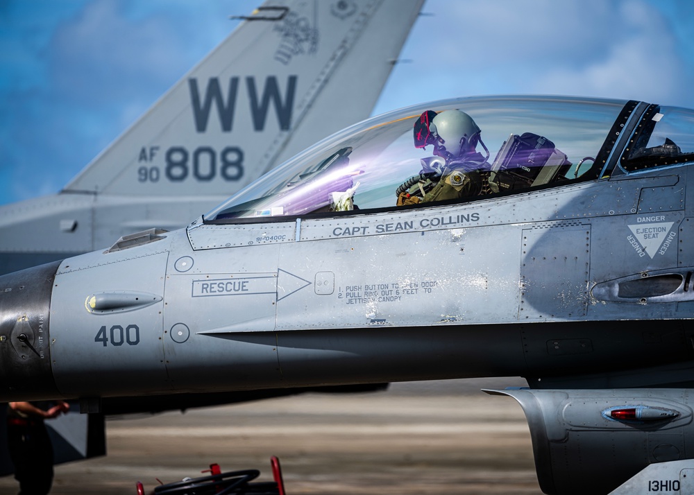 Misawa AB F-16s land in Guam for CN23