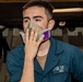 U.S. Navy Sailor Get Respirator Fit Tested