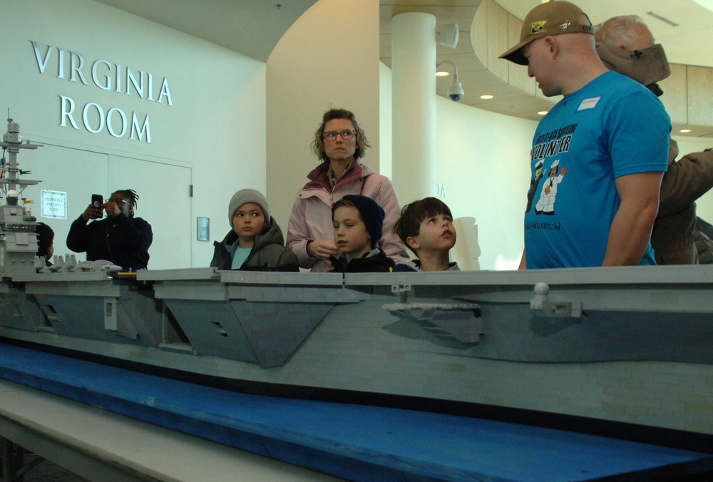 DVIDS - Images - USS Gerald R. Ford (CVN 78) LEGO shipmodel at Naval ...