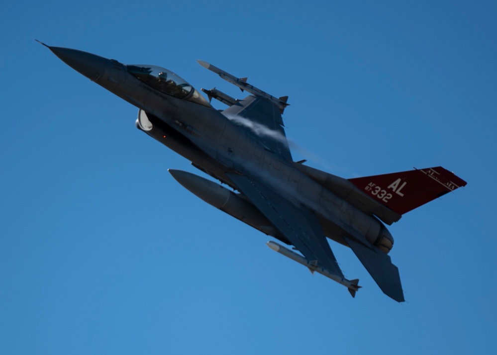 F-16 Fighting Falcons Soars over Maxwell Air Force Base, Alabama