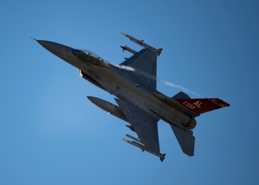 F-16 Fighting Falcons Soar over Maxwell Air Force Base, Alabama