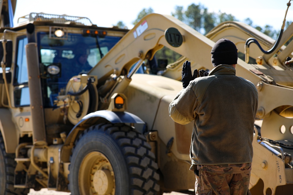 104th Brigade Engineer Battalion Conduct Dig Site Training Exercise