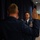 Newly promoted Senior Master Sgt. Brandan Trehal reaffirms his Oath of Enlistment