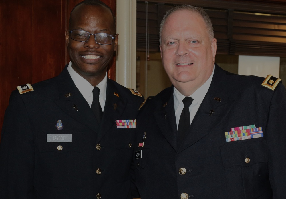 FORMER BANKER NOW ILLINOIS ARMY NATIONAL GUARD CHAPLAIN PROMOTED TO LIEUTENANT COLONEL