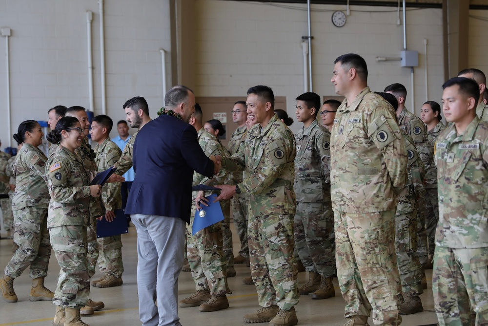 HIARNG Aviation MEDEVAC Units receive Special Recognition Award from Governor Josh Green