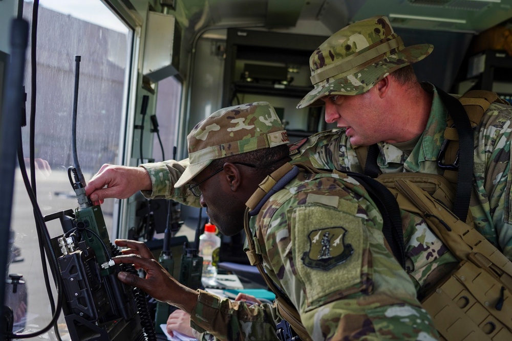 146th Airlift Wing Contingency Response Flight Performs Command and Control Exercise