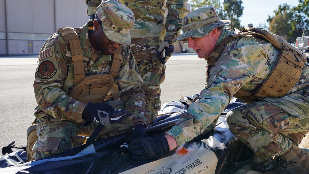 146th Airlift Wing Contingency Response Flight Performs Command and Control Exercise