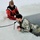 Airmen jump in icy Fort McCoy lake for January cold-water immersion training